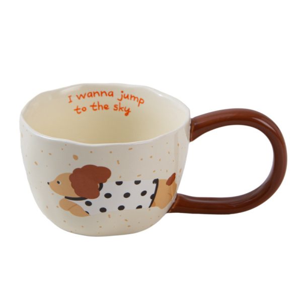 Protective Puppy Mug Cartoon Big Ear Ceramic Cup