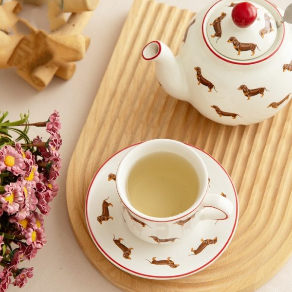 British Strainer Teapot Mug Cup And Saucer Three-piece Set