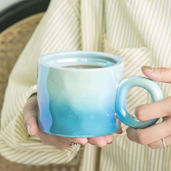 Mug Light Luxury Electroplated Ceramic Coffee Cup