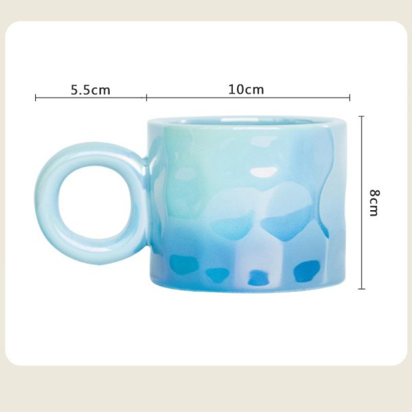 Mug Light Luxury Electroplated Ceramic Coffee Cup