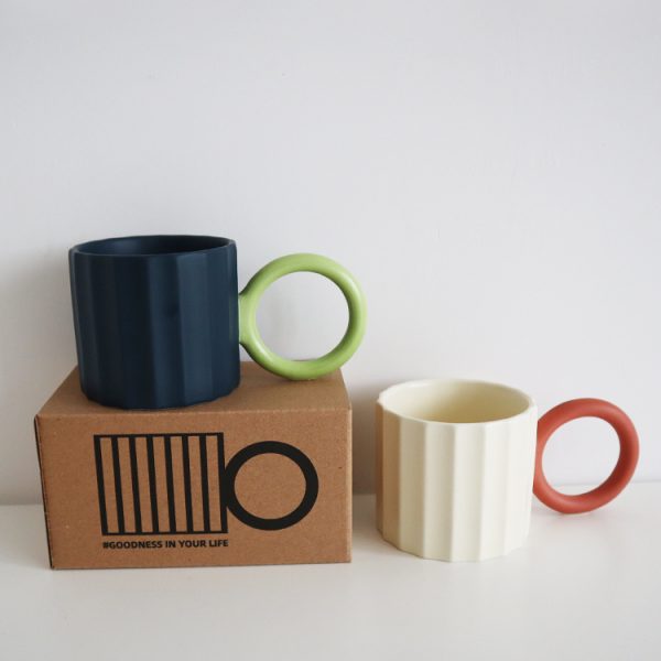 Contrasting Color Mug Home High-value Coffee Cup