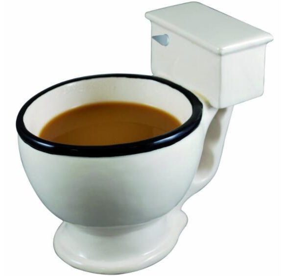 Creative Toilet Mug Ceramic Coffee Mugs with Handgrip Funny Gag Gift Tea Cup