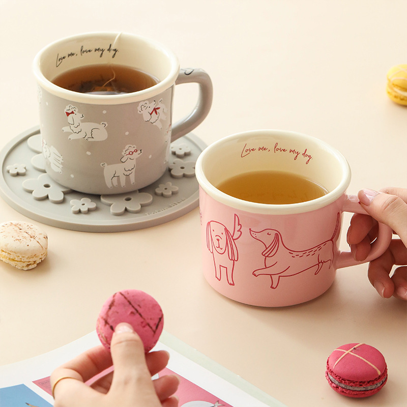 Cute Mug Design Water Cup With Handle Household