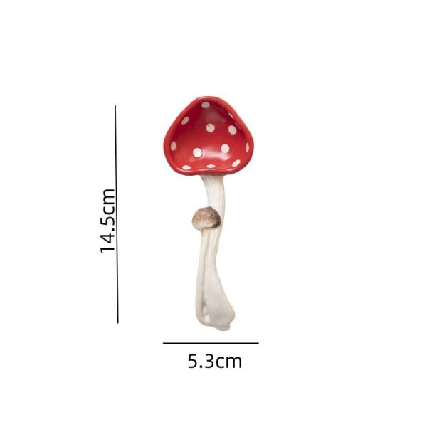 Cartoon Cute Good-looking Red Mushroom Ceramic Tableware Mug Dim Sum Plate Rice Bowl Instant Noodle Bowl Salad Bowl Spoon