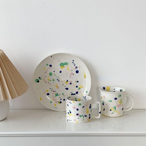 Color Contrast Color Splatter Tableware Mug Coffee Cup