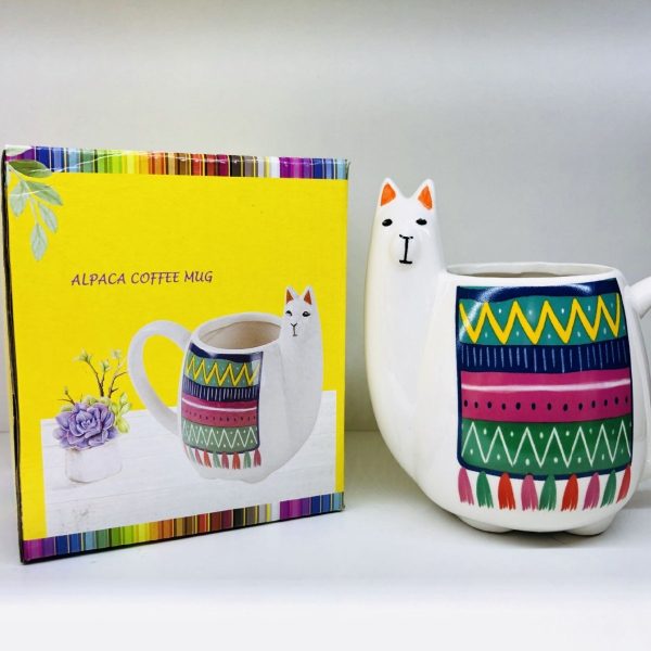 Alpaca Cup Ceramic Mug With Handle