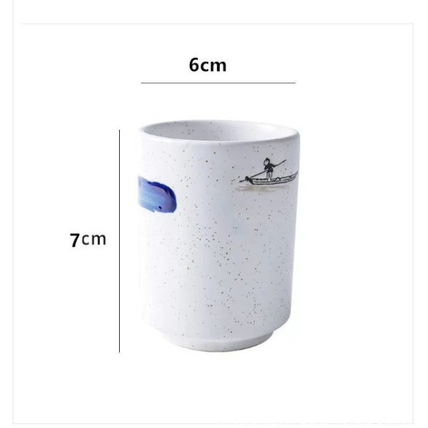 Japanese Style Ceramic Tea Cups Coffee Cups Kiln Pigmented Mugs Creativity Office Teacup Retro Drinkware