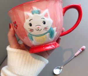 Ceramic Mug Household Mug Oatmeal Mug Cute