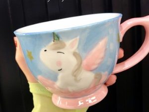 Ceramic Mug Household Mug Oatmeal Mug Cute
