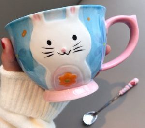 Ceramic Mug Household Mug Oatmeal Mug Cute