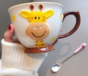 Ceramic Mug Household Mug Oatmeal Mug Cute