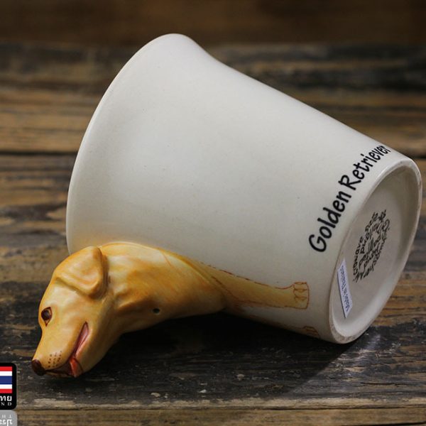 Hand Drawn Animal Mug Golden Retriever Ceramic Cup