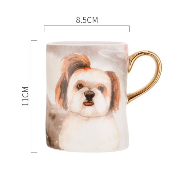 Ceramic Dog Mug Cartoon Household Single