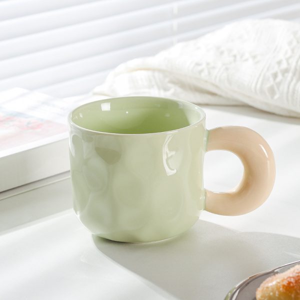 Cute Girl Good-looking Ceramic With Cover Spoon Mug