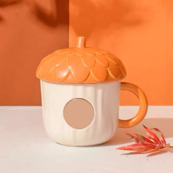 Maple Leaf Rabbit Acorn Squirrel Menghu Ceramic Desktop Mug