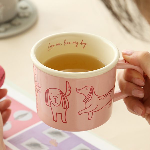 Cute Mug Design Water Cup With Handle Household
