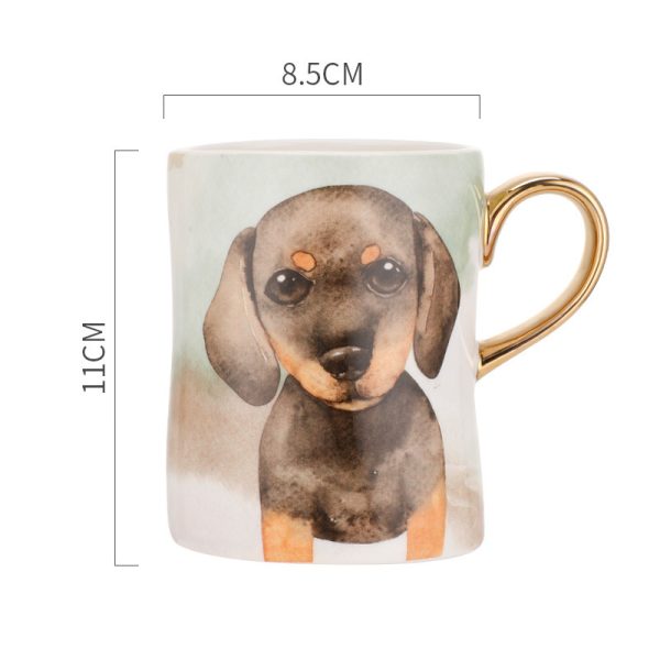 Ceramic Dog Mug Cartoon Household Single