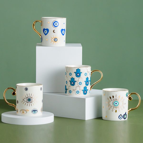 Nordic Light Luxury Ceramic Couple Mug Water Cup