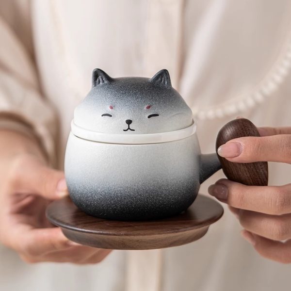 Shiba Inu Mug Ceramic Tea Separation Cup