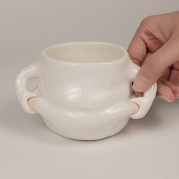 Mug With Belly Meat Net Red Coffee Cup