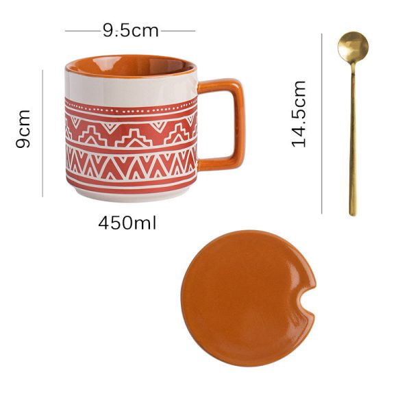 Oatmeal Breakfast Large Capacity Frosted American Retro Mug
