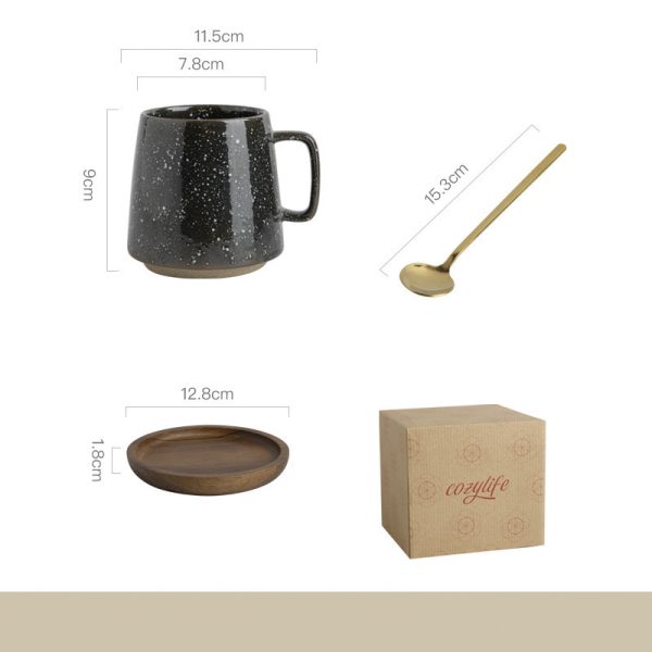 Niche Retro Style Japanese Stoneware Mug