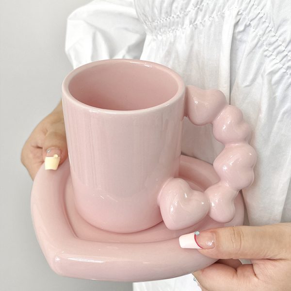 Mug Ceramic Coffee Cup And Saucer Set
