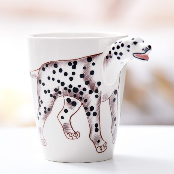 3D Animal Cup Mug Hand Drawn Ceramic Cup