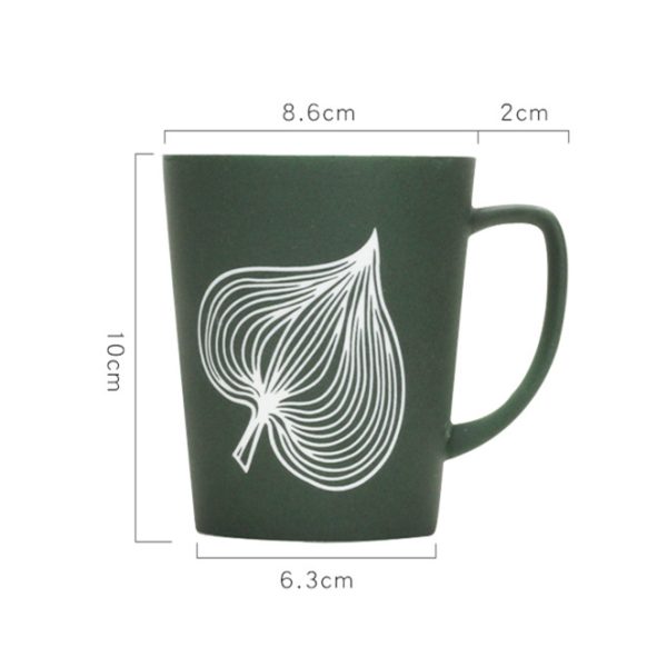 Large Capacity Simple Modern Creative Mug With Lid And Spoon