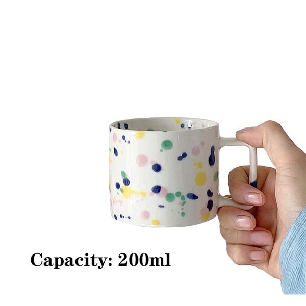 Color Contrast Color Splatter Tableware Mug Coffee Cup
