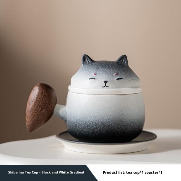 Shiba Inu Mug Ceramic Tea Separation Cup