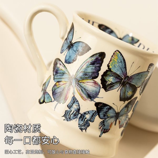 Good-looking Ceramic Couple Water Cup Vintage Gift For Girls Breakfast Coffee Mug