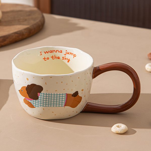 Protective Puppy Mug Cartoon Big Ear Ceramic Cup