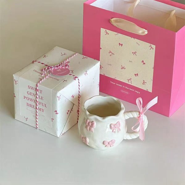 Irregular Cute Cherry Art Mug Gift Ceramic Cup