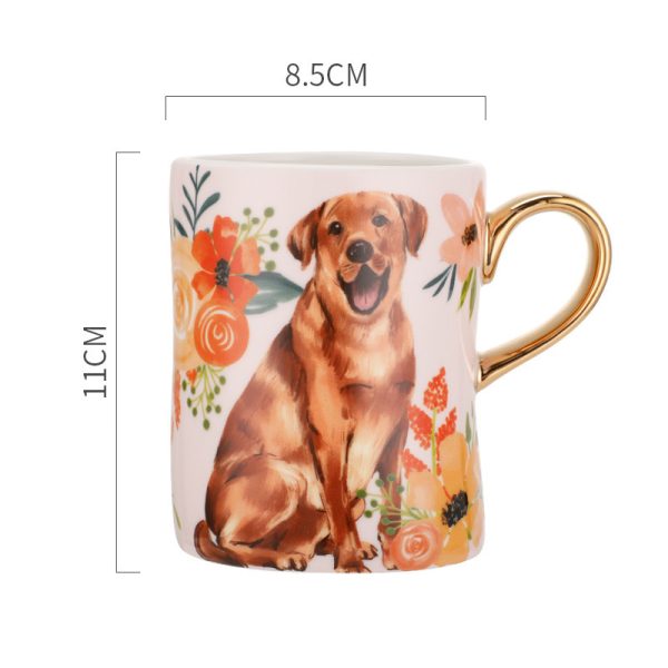 Ceramic Dog Mug Cartoon Household Single
