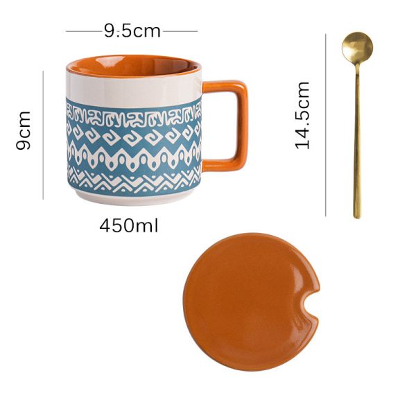 Oatmeal Breakfast Large Capacity Frosted American Retro Mug