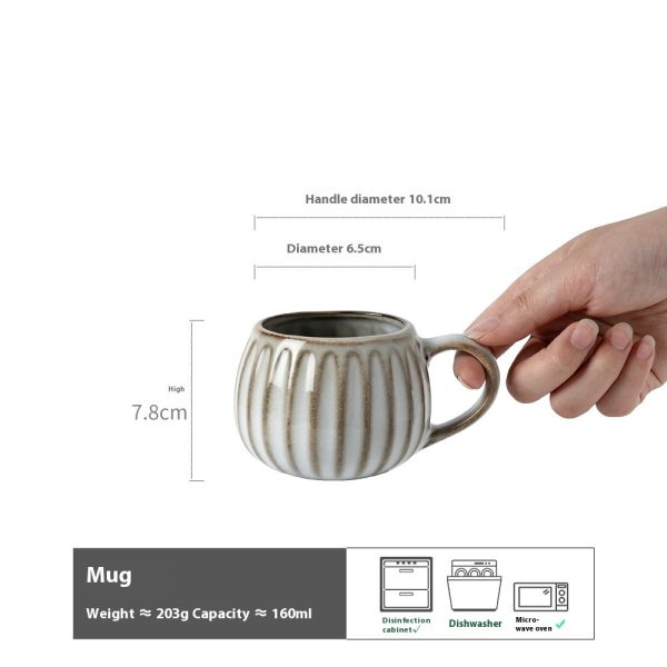 Creative American Embossed Ceramic Mug