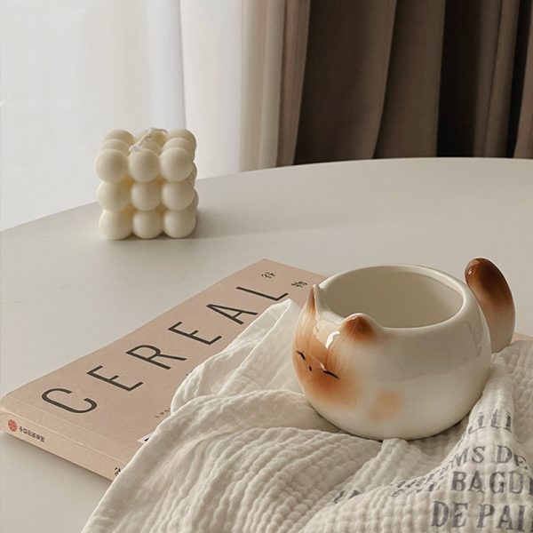 Cute New Cartoon Siamese Kitten Cute Coffee Cup
