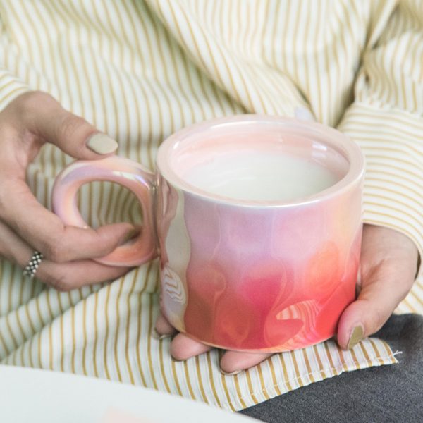 Mug Light Luxury Electroplated Ceramic Coffee Cup