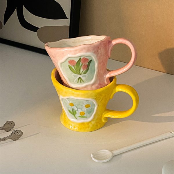 Fashionable Personality Girl Mug Handmade Cute