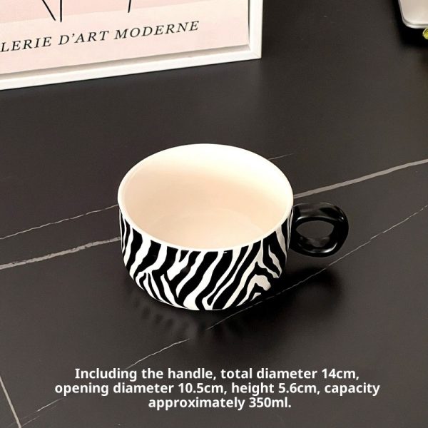 Animal Texture Mug Porcelain Minimalist Wind Coffee Cup Afternoon Tea