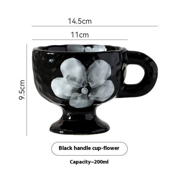 Personalized Simple Ceramic Creative Mug Hand-pinching Irregular