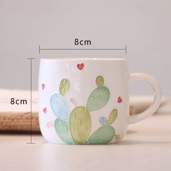Cactus Creative Ceramic Mug Cute Water Cup