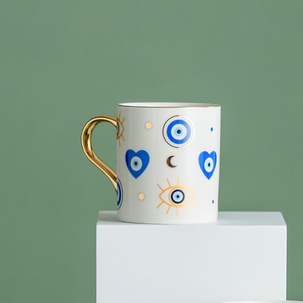 Nordic Light Luxury Ceramic Couple Mug Water Cup