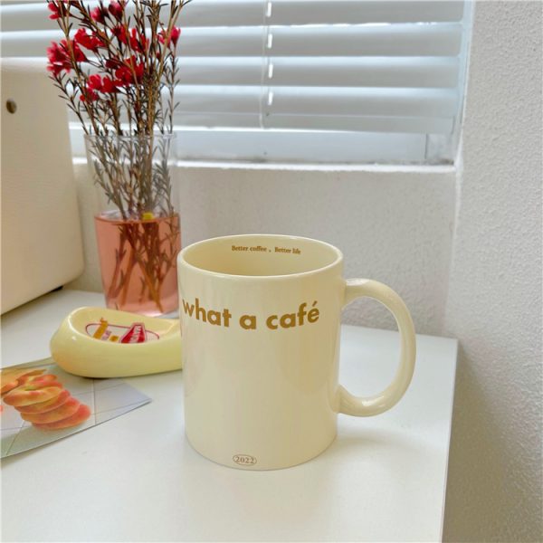 Cream Color Retro Bear Mug