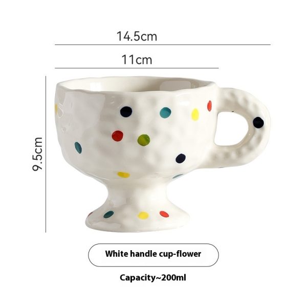 Personalized Simple Ceramic Creative Mug Hand-pinching Irregular