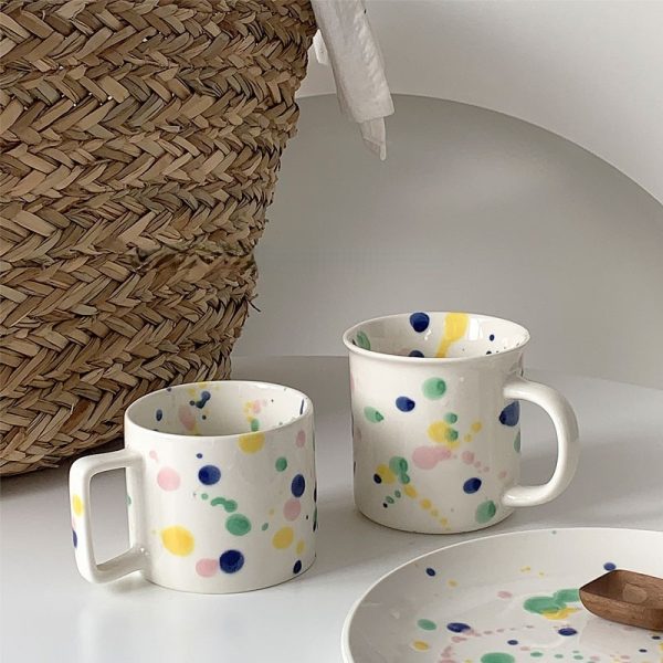 Color Contrast Color Splatter Tableware Mug Coffee Cup