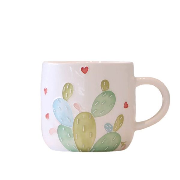 Cactus Creative Ceramic Mug Cute Water Cup