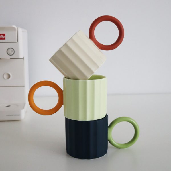 Contrasting Color Mug Home High-value Coffee Cup
