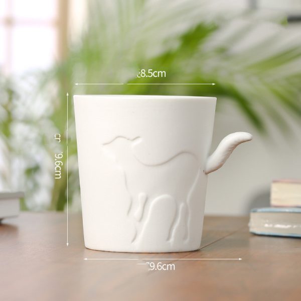 Ceramic Mug Animal Pattern Water Cup Milk Juice Cup Creative Coffee Cup